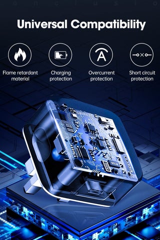 IPhone Charger Fast Charging 20W USB-C Travel Power Adapter Compatible for iPhone 16/15/14/14 Pro/14 Pro Max/14 Plus/13/12/SE2020/11/XR/XS Max/X/iPad,Samsung Galaxy And all Type C Phones - view 5