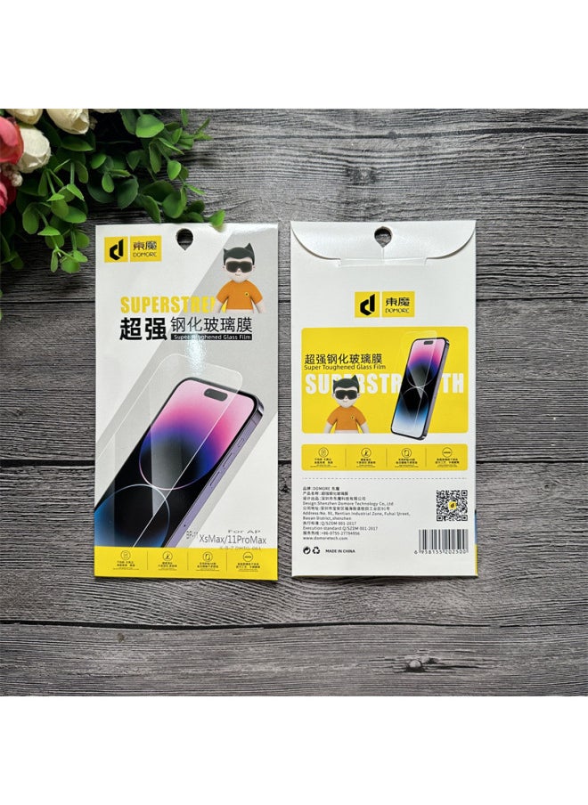 Generic - Dongmo Super Tempered Film Is Suitable For Apple Mobile Phones, Transparent Black Edge-free Tempered Film-Color:For Iphone 13 Pro-Size:Dongmo Super Tempered Film [with Packaging] - Image 1