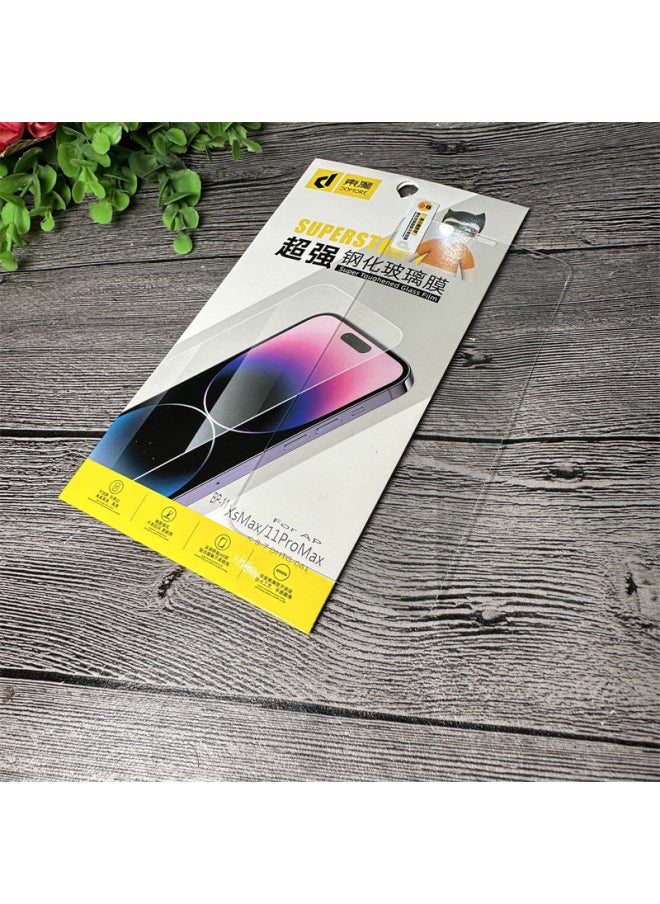 Generic - Dongmo Super Tempered Film Is Suitable For Apple Mobile Phones, Transparent Black Edge-free Tempered Film-Color:For Iphone 13 Pro-Size:Dongmo Super Tempered Film [with Packaging] - Image 1