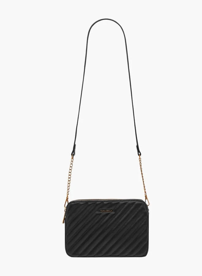 فلورا بيلا من شو إكسبرس Women Quilted Crossbody Bag with Zip Closure and Adjustable Strap
