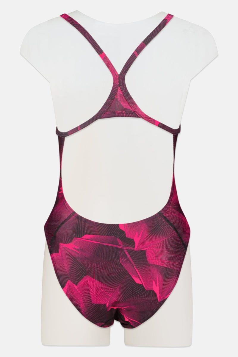 speedo Women Allover Print One Piece Swimwear, Multicolor - Image 2