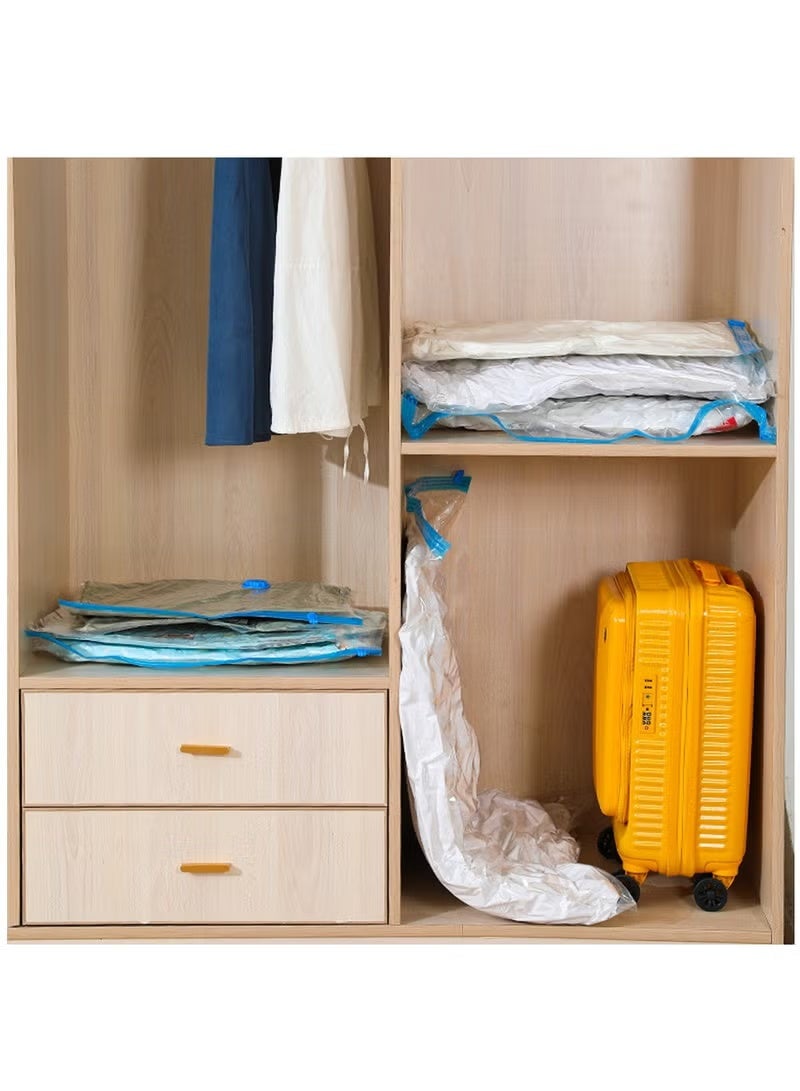 SKT Shiketro 7 Vacuum Storage bags, Space-saving, With Manual Pump, Reusable, Vacuum-sealed Storage Bags, Suitable For Bedding, Clothing, Curtains, Pillows (7medium-sized bags, 60CM x 80CM) - Image 5