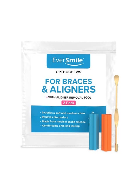 - Orthochews Dental Aligner Seater With Aligner Removal Tool, Chewies For Invisalign, Clear Or Metal Braces - Help To Seat And Remove Your Aligners Trays (1 Pack W/Aligner Removal Tool)
