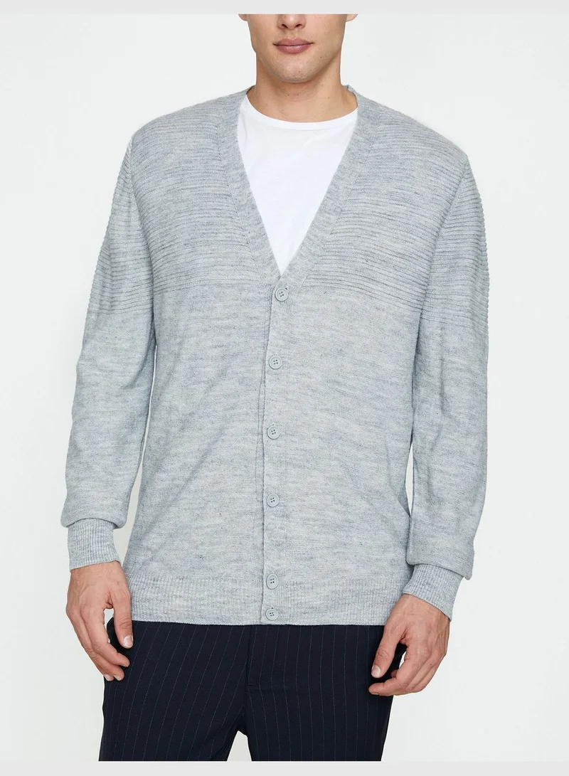 KOTON Button Detailed Cardıgan