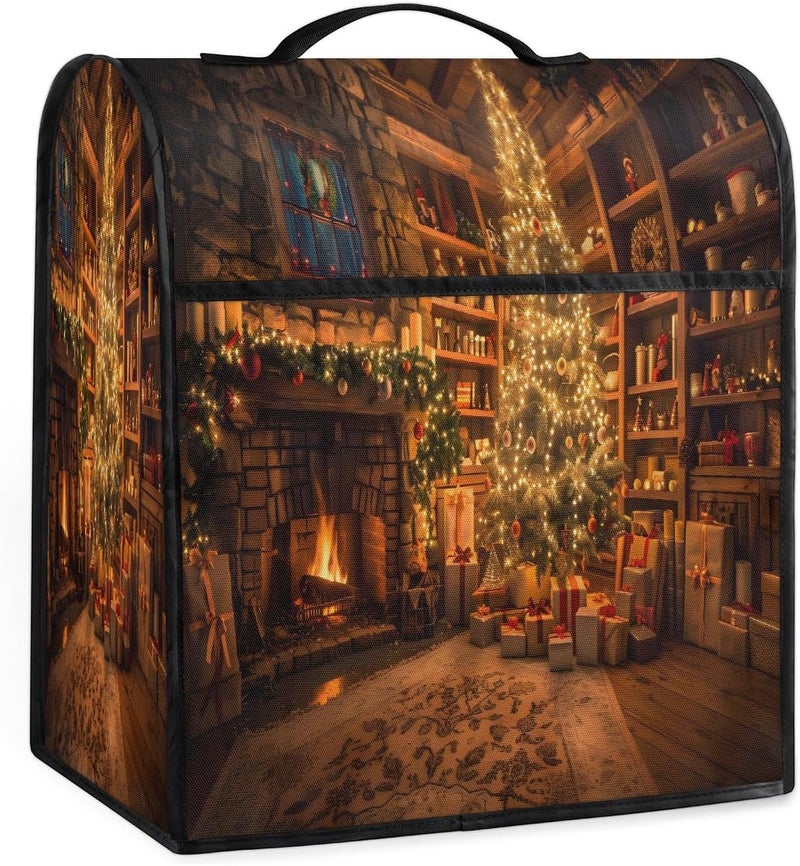 Stand Mixer Cover for Stand Mixer 6-8 Quarts Christmas Tree Retro Holidays Dust Kitchen Aid Cover with Pockets Appliance Protective Covers for Home Kitchen Counter Appliance Accessories - Image 1