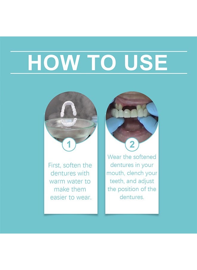 ORALHOE - Veneers False Teeth, Adjustable Snap-On Braces, Comfortable Temporary Dental Restoration Kit - Image 1