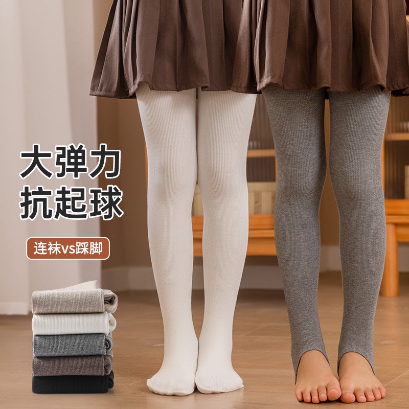 23 Children'S Pantyhose Girls' Step-On Leggings Girls' Jumpsuit Vertical Stripes Baby Jumpsuit - Image 3