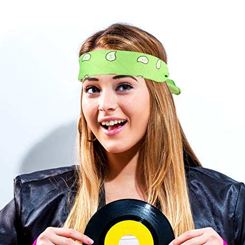 Blulu 12 Pack Unisex Paisley Bulk Cowboy Bandanas Headband Wrap Scarf Wristband for Men Women Western Costume Party(Orange, Yellow, Green, Rose Red) - Image 2