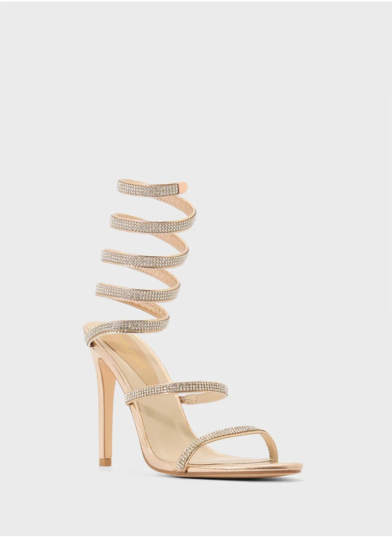 Truffle Wrap Aroun Stiletto High Heel Sandal