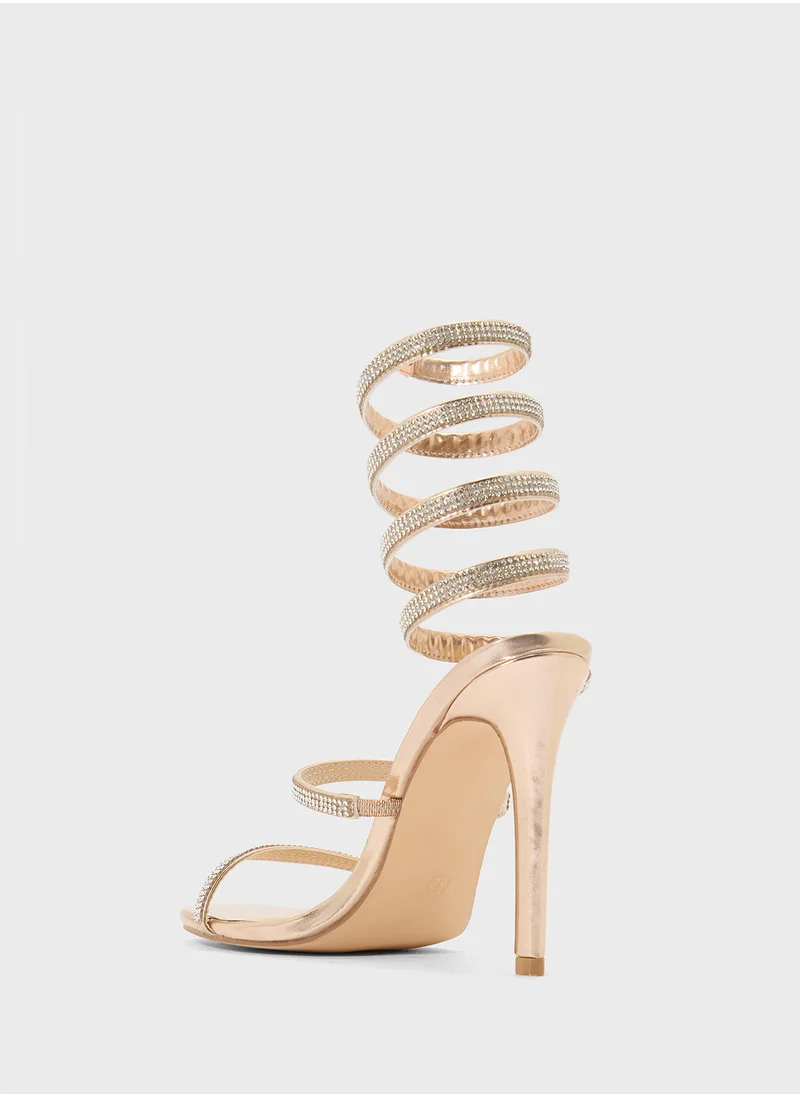 Truffle Wrap Aroun Stiletto High Heel Sandal
