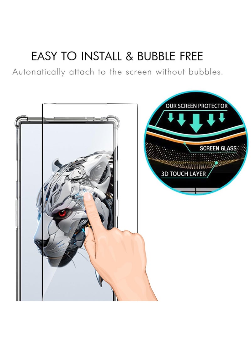 SYOSI Red Magic 8S Pro Pro+ Case and Screen Protector, Clear Cover for Nubia Redmagic 8S Pro Pro+, 9H Hardness,Anti-Scratch, Anti-Fingerprint,Shock-Absorption - Image 4