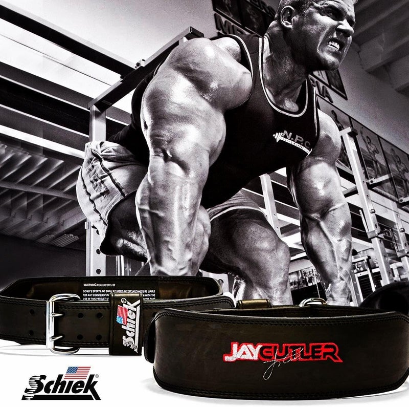 Schiek Jay Cutler Signature Leather Weight Lifting Belt - Durable and Comfortable Support - Image 2