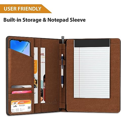 KHOMO Universal Padfolio Case – Tablet Portfolio Organizer with Notepad Holder – Compatible with iPad 10th 11th Gen, iPad Pro 11, iPad 7 8 9 10.2 10.9 and 9.7 inches - Image 4
