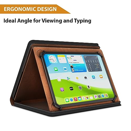 KHOMO Universal Padfolio Case – Tablet Portfolio Organizer with Notepad Holder – Compatible with iPad 10th 11th Gen, iPad Pro 11, iPad 7 8 9 10.2 10.9 and 9.7 inches - Image 3