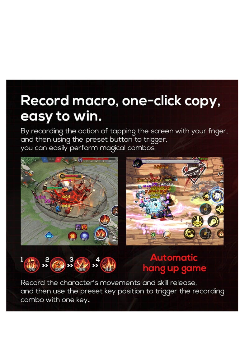 SOLARAE Mobile Game Joystick, Smartphone Gaming Control, Game Handle Controller with Bluetooth compatible5.0 Connection Controller - Image 5