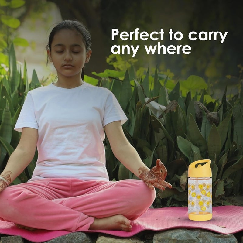 SOLARA Tritan Water Bottle for Kids 400ml, Kids Water Bottle, Sipper Water Bottle, BPA Free, Leak Proof, Food Grade, Animal Heroes - Image 5
