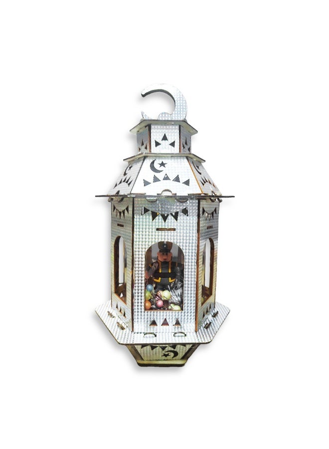 Large Musical Ramadan Lantern Kids Toy with LED Lights & Ramadan Songs , Islamic Famous Toy, New Fashion Ramadan Lantern for Children, Decorative & Educational Gift - Multicolour - Image 3