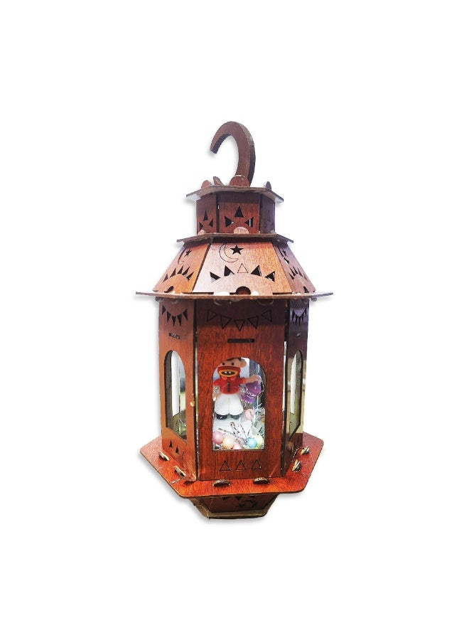 Large Musical Ramadan Lantern Kids Toy with LED Lights & Ramadan Songs , Islamic Famous Toy, New Fashion Ramadan Lantern for Children, Decorative & Educational Gift - Multicolour - Image 1