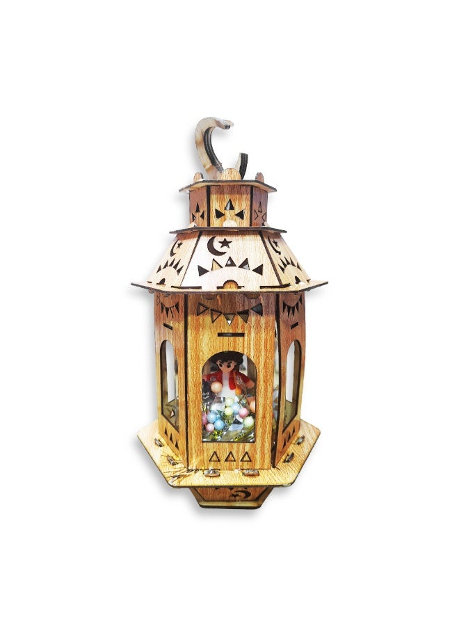 Large Musical Ramadan Lantern Kids Toy with LED Lights & Ramadan Songs , Islamic Famous Toy, New Fashion Ramadan Lantern for Children, Decorative & Educational Gift - Multicolour - Image 2