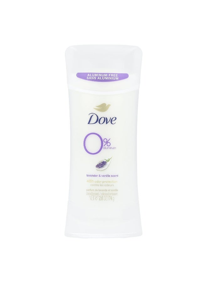 Dove دوف، مزيل عرق خالي من الألمنيوم، برائحة اللافندر والفانيليا، 2.6 أونصة (74 غرام) - Image 1