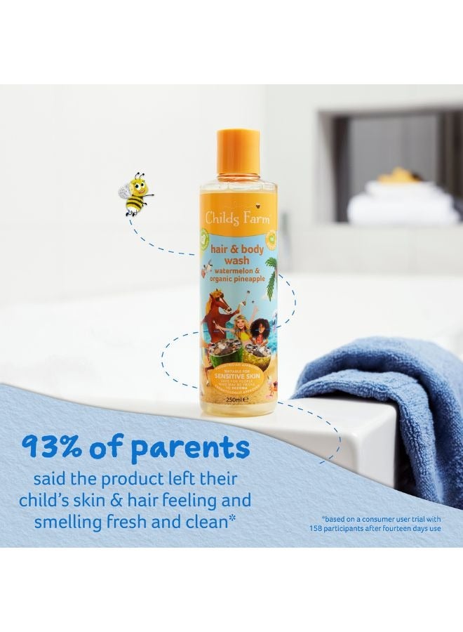 Childs Farm Watermelon And Organic Pineapple Hair And Body Wash 250ml - Image 3