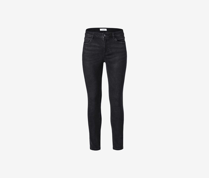 Tchibo Women Regular Fit Washed Skinny Jeans, Black - Image 2
