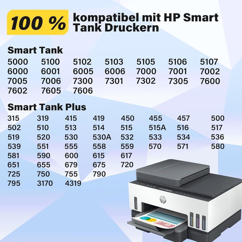 حبر الطابعة 31 32 XL متوافق مع طابعات Smart Tank Plus 555 - Image 2