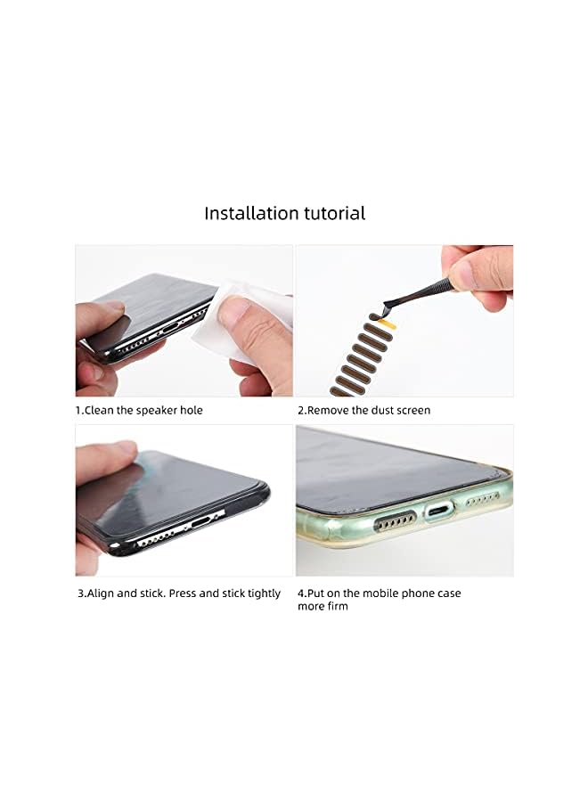 Zaboon 2 In 1 Iphone Anti Dust Plug Kit,Anti Dust Plug X 5, Speaker Mesh Anti Dust Proof Adhesive Sticker X 2,Dustproof Kit For Iphone 14 13 12,12 Pro,12 Mini 11,11 Pro Max,11 Pro,X,Xs Max,Xr,8,8Plus,7 Plus - Image 2