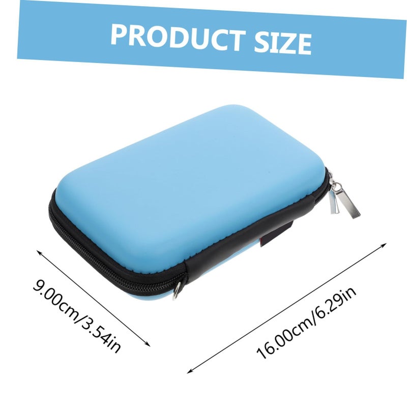 Vaguelly منظم سفر للأقراص الصلبة بحجم 2.5 بوصة، حقيبة تخزين للكابلات، أسود - Image 3