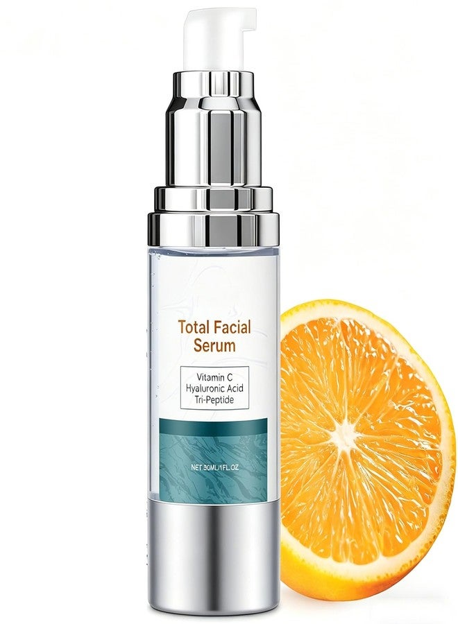 DOUNIU Total Facial Serum, Anti-Aging Vitamin C Serum, Hyaluronic Acid & Peptides, Hydrating Moisturizing Skin Care, 1 Fl Oz - Image 1