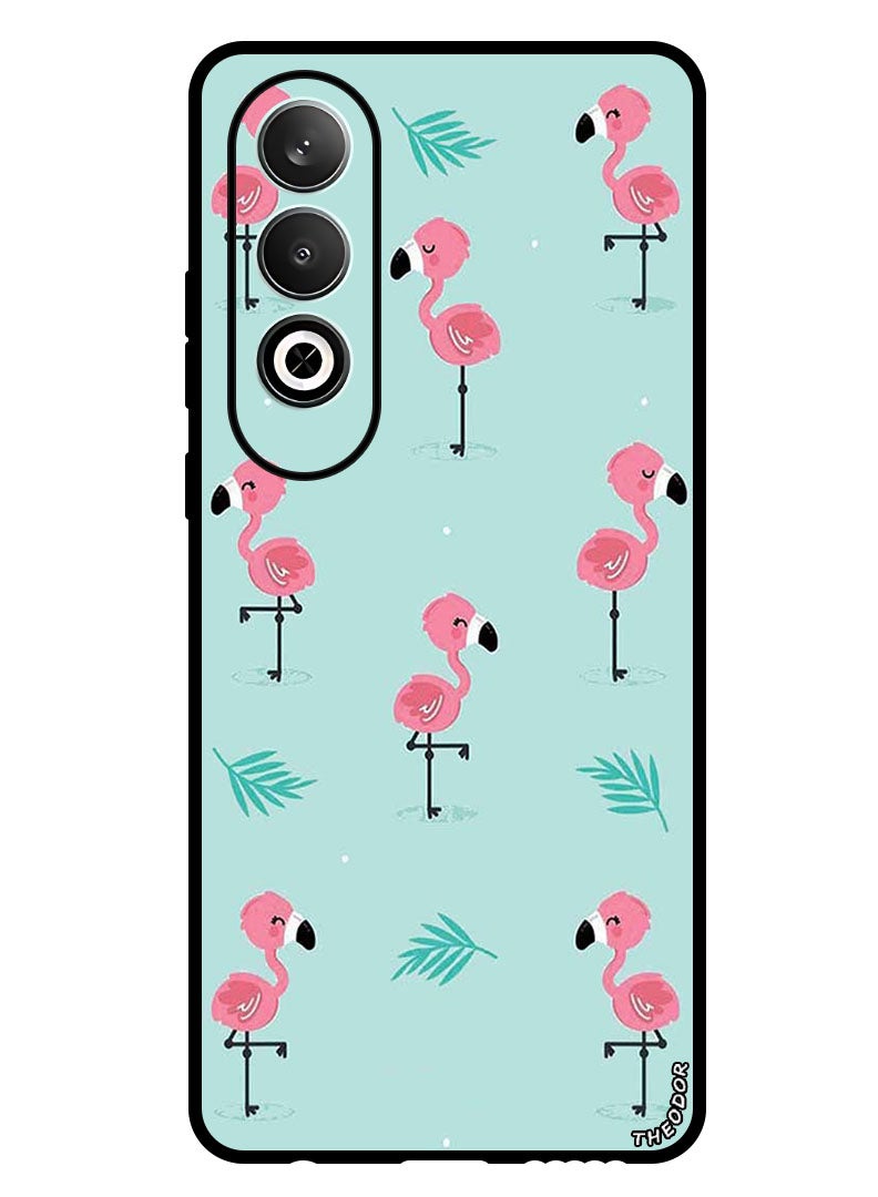 Theodor Protective Case Anti Scratch Shock Proof Bumper Cover For Oppo K12 Flamingo Pattern - Image 1