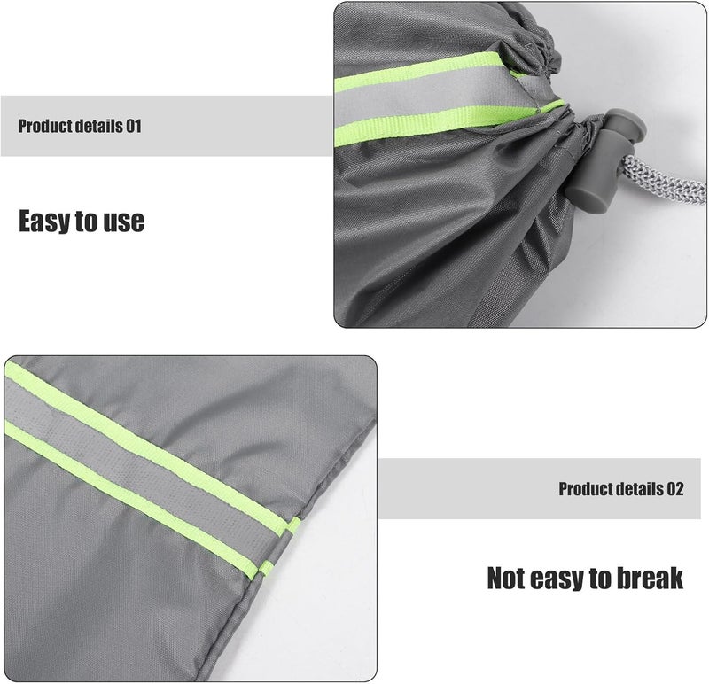 PRETYZOOM Waterproof Car Windshield Snow Cover with Side Mirror Covers, 190t Fabric Winter Snow and Ice Protector for Outdoor Use, Universal Fit Vehicle Wiper Guard and Rearview Mirror - Image 3