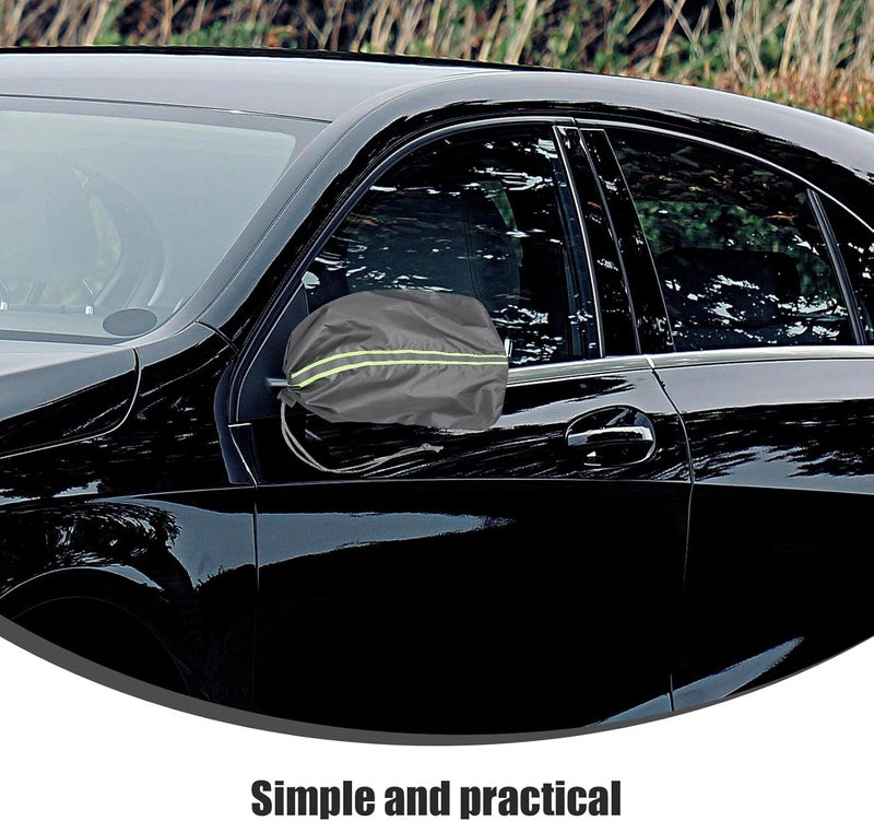 PRETYZOOM Waterproof Car Windshield Snow Cover with Side Mirror Covers, 190t Fabric Winter Snow and Ice Protector for Outdoor Use, Universal Fit Vehicle Wiper Guard and Rearview Mirror - Image 4