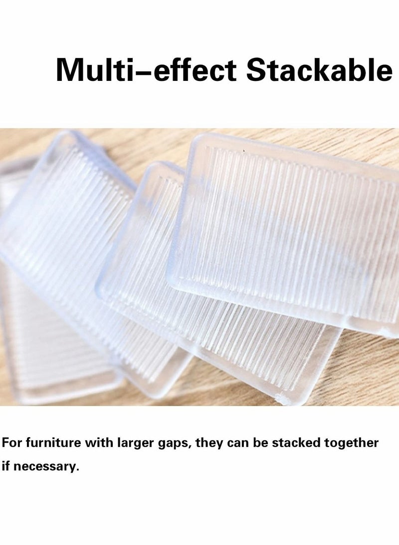 Y&D Rubbery Table Shims Clear Flexible Level Wedge Plastic - Image 4