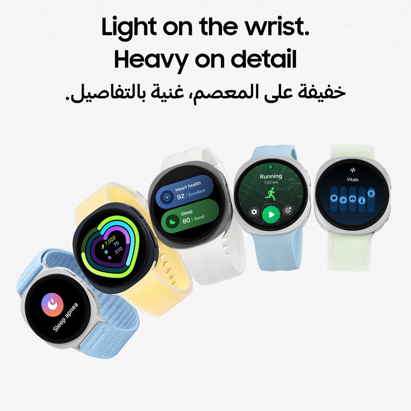 Samsung Galaxy Watch 9, 44mm GPS Smartwatch, (Middle East Version), Slimness, Comfort fit, Signature Cushion Design, Personalized Sleep Experience, Health Coaching,445 mAh Battery, Raise to Talk Graphite - Image 3