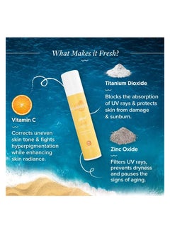 Aqualogica Aqualogica Glow+ Dewy Sunscreen SPF 50 PA+++ For UVA/B & Blue Light Protection, for Glowing & Well Protected Skin, Cream, 50G  - Image 2