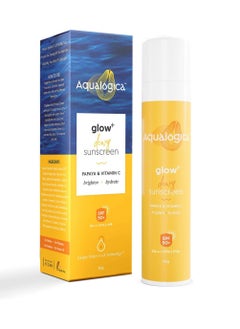 Aqualogica Aqualogica Glow+ Dewy Sunscreen SPF 50 PA+++ For UVA/B & Blue Light Protection, for Glowing & Well Protected Skin, Cream, 50G  - Image 1