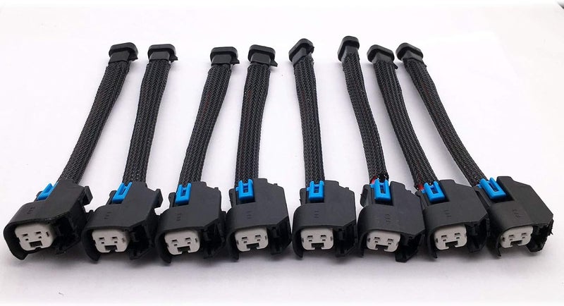 LIZAPUS 8PCS Wire Harness Adapter for Mini Delphi Multec 2 to USCAR EV6 Fuel Injector - Image 2
