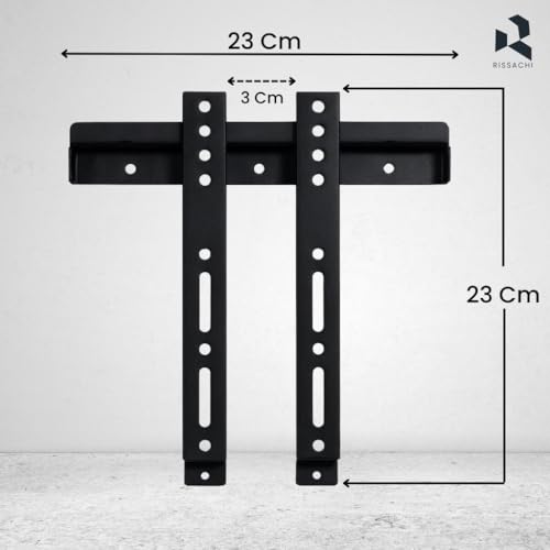 RISSACHI® TV Stand | Wall Mount TV Stand Fixed Bracket for 14–43 Inch LED LCD TVs | Universal VESA Compatible | Metal Build | Slim Design | Space Saving Mount for Home and Office - Image 2