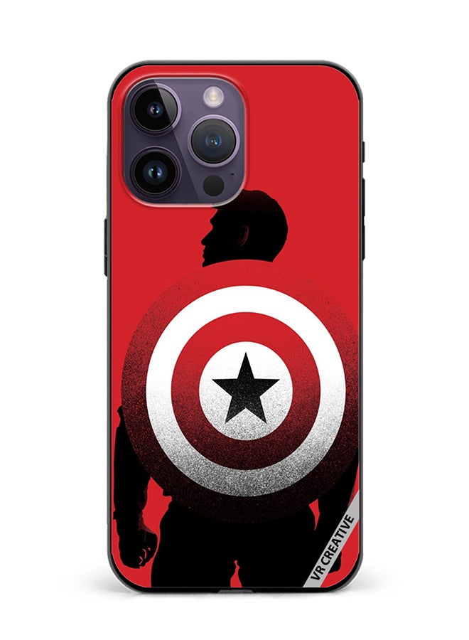 VR CREATIVE Protective Case Cover For Apple iPhone 16 Pro Captain America Design Multicolour - Image 1