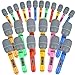 Feradny 24 Pieces Giant Blow up Microphone Inflatable Microphones Assorted Colors Inflatable Microphone Props Plastic Toys for Musical Concert Themed Party Role Play Party Decoration Supplies - Image 2