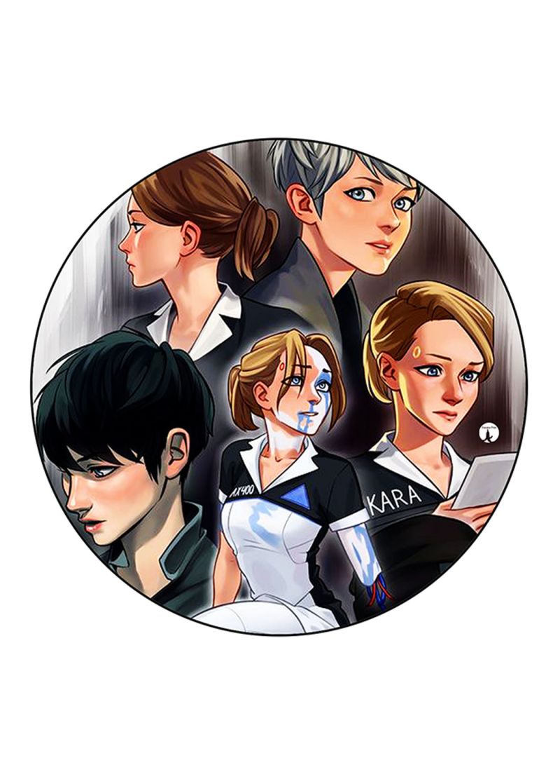 RKN The Video Game Detroit Become Human Printed Fridge Magnet Round  Multicolour - Image 1