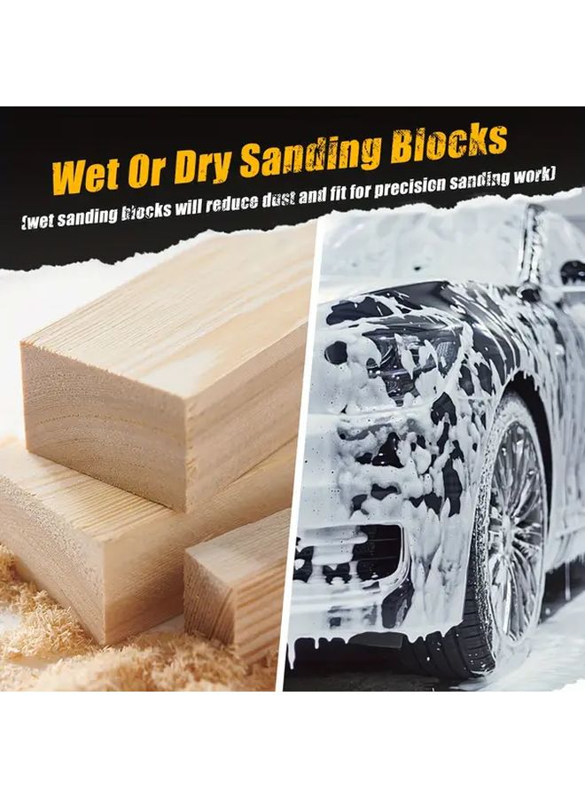 Eva Foam Auto Body Sanding Block Kit 12pcs Flexible Wet Or Dry Sanding Blocks Set For Car - Image 5