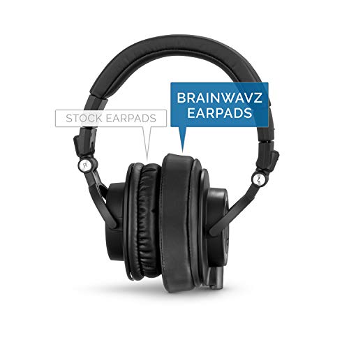 Brainwavz Replacement Earpads for ATH M50X, M50BT, Steelseries Arctis, Pro Wireless & Stealth 600, HyperX Cloud, AKG, SHURE, Philips & Many More Headphones, Memory Foam Ear Pad Cushions, Black Oval - Image 5