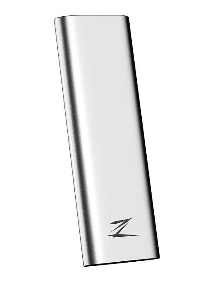 NIBEMINENT Shock-Proof Portable SSD External Hard Drive Silver  - Image 1