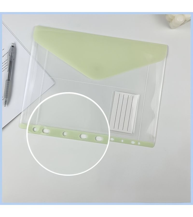Mix Colors 8Pcs A4 Ring Binder Folder With 11Hole Loop Hook Label Slot - Image 5