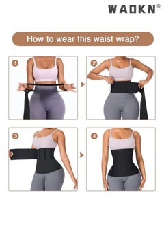 4-Meter-Long Elastic Waistband for Sports,Fitness, Abdominal Tightening, Women'S Wrapped Abdominal Exercise Belt, Slimming Thin Shaping Belt Adjustable Fat Burning Shaping Waistband(Black) - pzsku/Z9687FDAD4C256A3E38EBZ/45/_/1720428714/7ebb8498-640e-4734-8ae3-ea3154c7872d