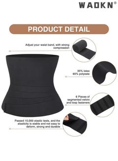 4-Meter-Long Elastic Waistband for Sports,Fitness, Abdominal Tightening, Women'S Wrapped Abdominal Exercise Belt, Slimming Thin Shaping Belt Adjustable Fat Burning Shaping Waistband(Black) - pzsku/Z9687FDAD4C256A3E38EBZ/45/_/1720428722/52ccc9cc-5d2c-4ca2-ab31-597e7908a86e