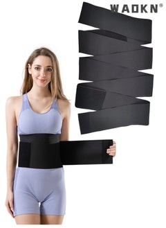 4-Meter-Long Elastic Waistband for Sports,Fitness, Abdominal Tightening, Women'S Wrapped Abdominal Exercise Belt, Slimming Thin Shaping Belt Adjustable Fat Burning Shaping Waistband(Black) - pzsku/Z9687FDAD4C256A3E38EBZ/45/_/1729738262/127305b4-98e5-49f6-8c34-a4f841abc1bf