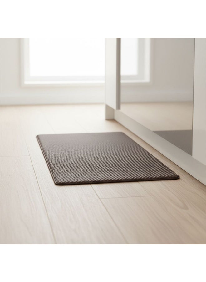 DANUBE HOME حصيرة بلوكسي السحابية المضادة للتعب مع وسادة مريحة 45x75 سم - بني | حصيرة مطبخ غير قابلة للانزلاق | دعم مريح للمنزل والمكتب | تصميم متين من PVC - Image 4